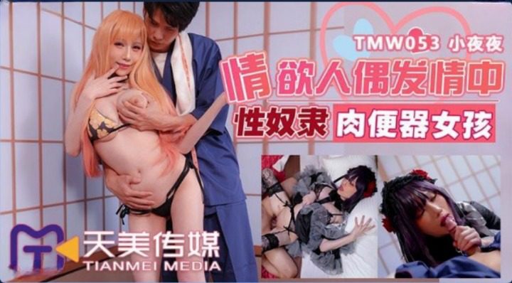 國產AV 天美傳媒 TMW053 情欲人偶發情中 性奴隸肉便器女孩 夜夜