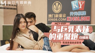 國產麻豆AV MCY-0101與巨乳表妹的重聚炮 白靖寒