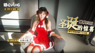 國產AV 糖心Vlog 聖誕嫩模的約拍驚喜 小桃醬
