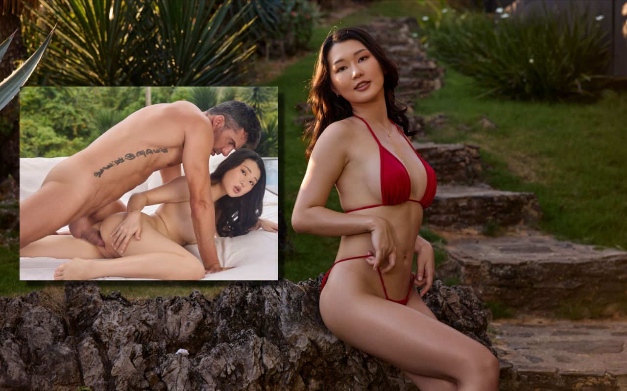 魏乔安 VIXEN Joanna Wei – 性感宝贝与陌生人在泳池边做爱